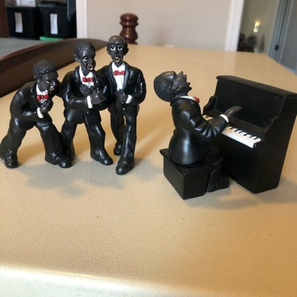 African American Jazz Musician Singers Black Americana Figurines 1 Broken - F22A - Picture 1 of 14